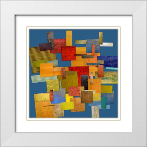 Scrambled eggs IV White Modern Wood Framed Art Print with Double Matting by Calkins, Michelle