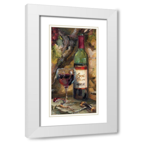 Le Cour de le Chateau I White Modern Wood Framed Art Print with Double Matting by Hageman, Marilyn