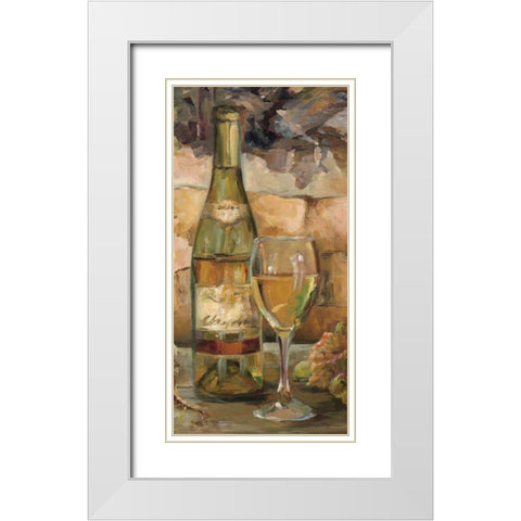 Le Cour de le Chateau II White Modern Wood Framed Art Print with Double Matting by Hageman, Marilyn