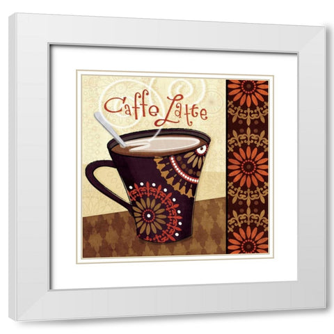 Cup of Joe IV White Modern Wood Framed Art Print with Double Matting by Charron, Veronique