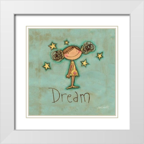 Dream White Modern Wood Framed Art Print with Double Matting by Tavoletti, Anne