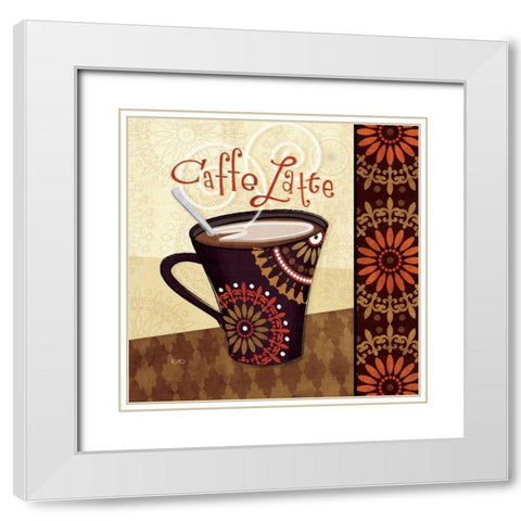Cup of Joe IV White Modern Wood Framed Art Print with Double Matting by Charron, Veronique