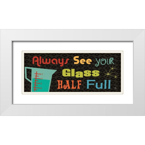 Kitchen It VI White Modern Wood Framed Art Print with Double Matting by Pela Studio