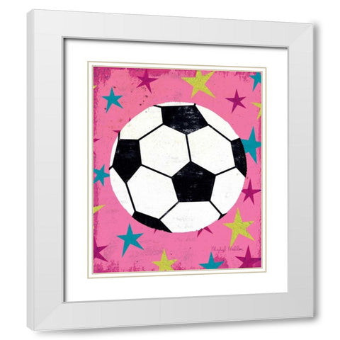 Girls Sports IV White Modern Wood Framed Art Print with Double Matting by Mullan, Michael