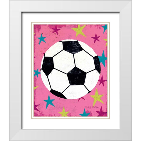 Girls Sports IV White Modern Wood Framed Art Print with Double Matting by Mullan, Michael