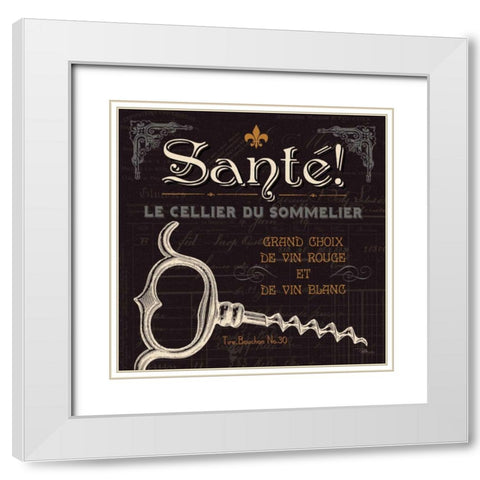 Flavors of France V White Modern Wood Framed Art Print with Double Matting by Pela Studio