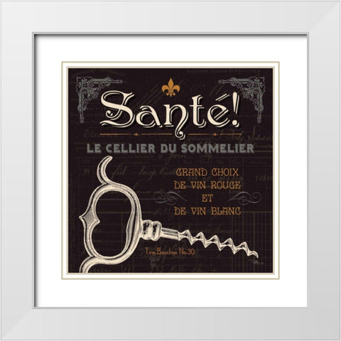 Flavors of France V White Modern Wood Framed Art Print with Double Matting by Pela Studio
