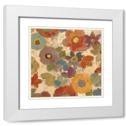 Hazel Eyes II White Modern Wood Framed Art Print with Double Matting by Vassileva, Silvia