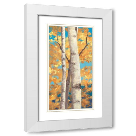 Doubloons Panel I White Modern Wood Framed Art Print with Double Matting by Purinton, Julia