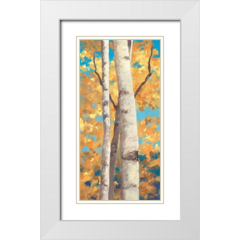 Doubloons Panel I White Modern Wood Framed Art Print with Double Matting by Purinton, Julia