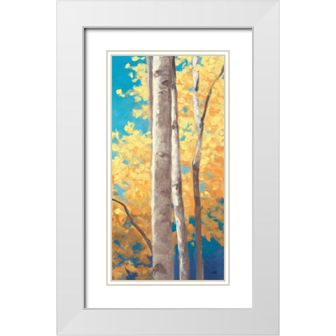 Doubloons Panel II White Modern Wood Framed Art Print with Double Matting by Purinton, Julia