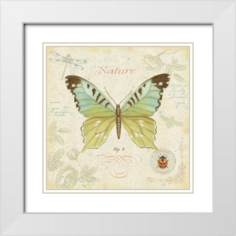 Cote Jardin III White Modern Wood Framed Art Print with Double Matting by Brissonnet, Daphne