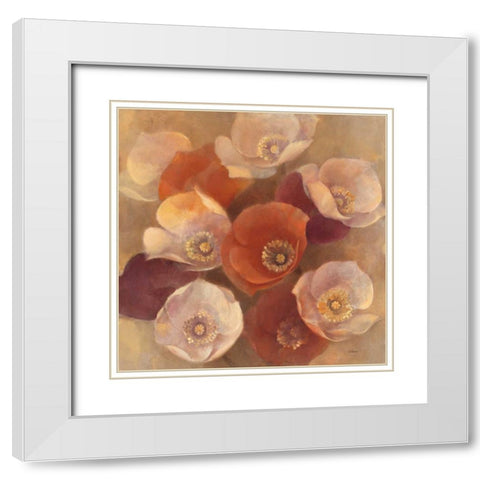 Eventide White Modern Wood Framed Art Print with Double Matting by Hristova, Albena