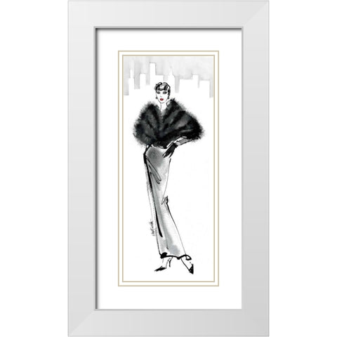 Fifties Fashion I with Red White Modern Wood Framed Art Print with Double Matting by Tavoletti, Anne