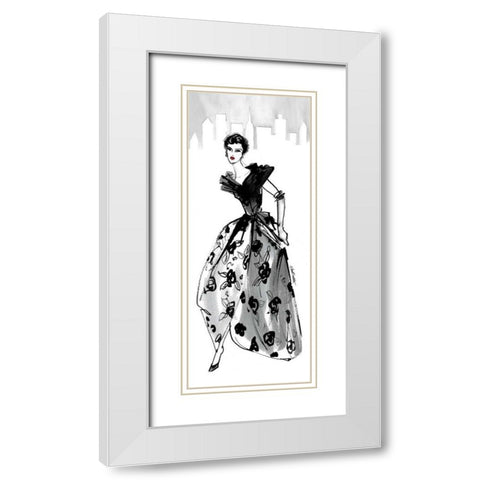 Fifties Fashion II with Red White Modern Wood Framed Art Print with Double Matting by Tavoletti, Anne
