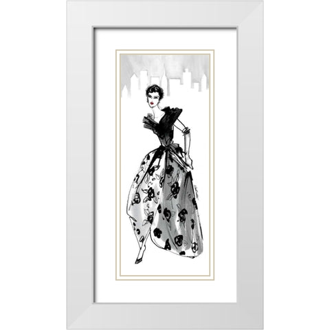 Fifties Fashion II with Red White Modern Wood Framed Art Print with Double Matting by Tavoletti, Anne