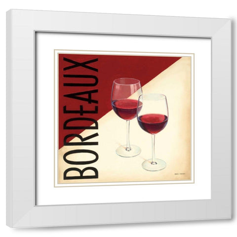 Vin Moderne III White Modern Wood Framed Art Print with Double Matting by Fabiano, Marco