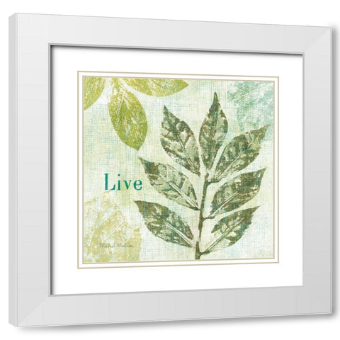 Natures Impressions I White Modern Wood Framed Art Print with Double Matting by Mullan, Michael