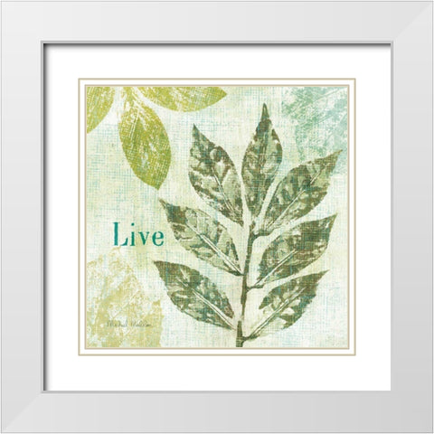Natures Impressions I White Modern Wood Framed Art Print with Double Matting by Mullan, Michael