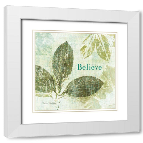 Natures Impressions IV White Modern Wood Framed Art Print with Double Matting by Mullan, Michael