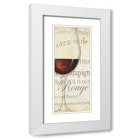 Les Rouge White Modern Wood Framed Art Print with Double Matting by Brissonnet, Daphne