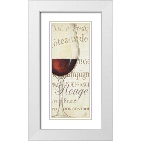 Les Rouge White Modern Wood Framed Art Print with Double Matting by Brissonnet, Daphne
