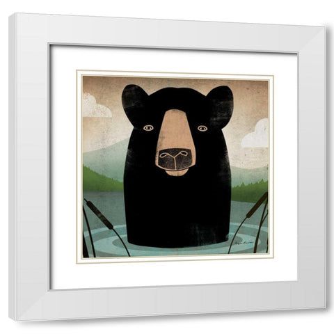 Skinny Dip Crop White Modern Wood Framed Art Print with Double Matting by Fowler, Ryan