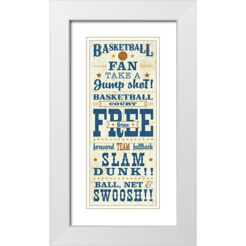 Sport Lover IV Brown White Modern Wood Framed Art Print with Double Matting by Pela Studio