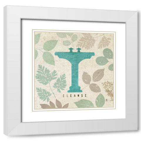 Forest Bath I White Modern Wood Framed Art Print with Double Matting by Studio Mousseau