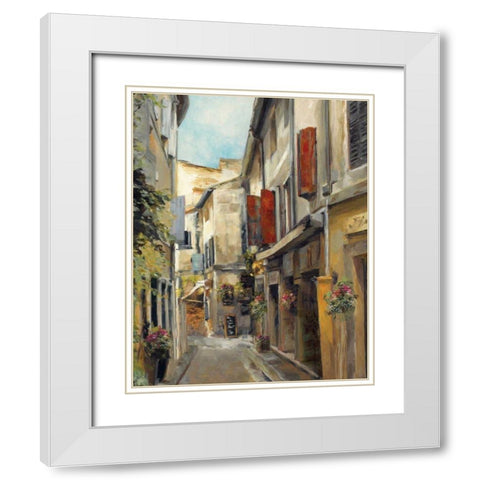 Old Town I White Modern Wood Framed Art Print with Double Matting by Hageman, Marilyn