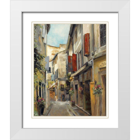 Old Town I White Modern Wood Framed Art Print with Double Matting by Hageman, Marilyn