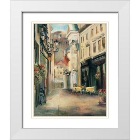 Old Town II White Modern Wood Framed Art Print with Double Matting by Hageman, Marilyn