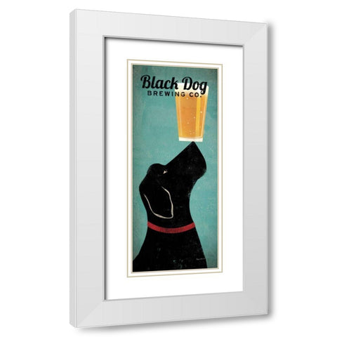 Black Dog Brewing Co. White Modern Wood Framed Art Print with Double Matting by Fowler, Ryan
