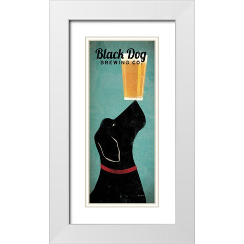 Black Dog Brewing Co. White Modern Wood Framed Art Print with Double Matting by Fowler, Ryan