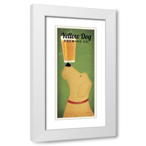 Yellow Dog Brewing Co. White Modern Wood Framed Art Print with Double Matting by Fowler, Ryan