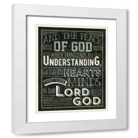 Holy Words II White Modern Wood Framed Art Print with Double Matting by Pela Studio