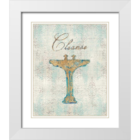 Cleanse White Modern Wood Framed Art Print with Double Matting by Mousseau, Studio
