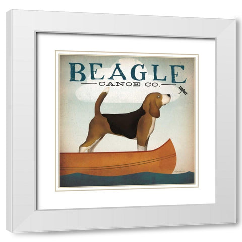 Beagle Canoe Co White Modern Wood Framed Art Print with Double Matting by Fowler, Ryan