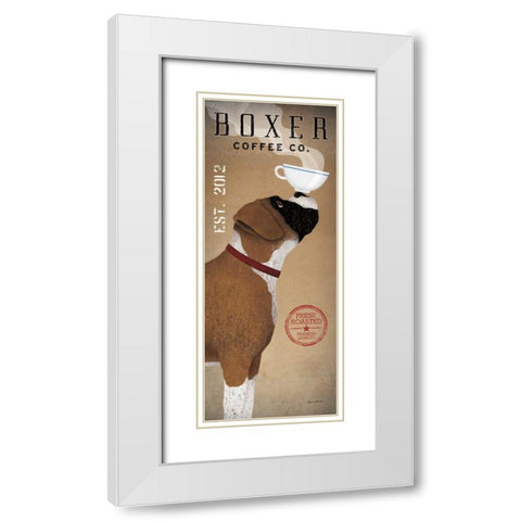 Boxer Coffee Co. v White Modern Wood Framed Art Print with Double Matting by Fowler, Ryan