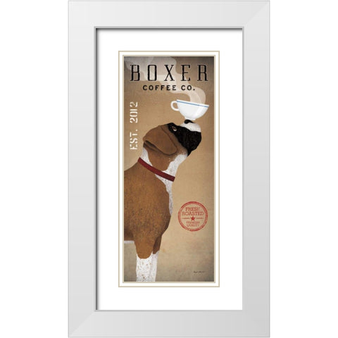 Boxer Coffee Co. v White Modern Wood Framed Art Print with Double Matting by Fowler, Ryan