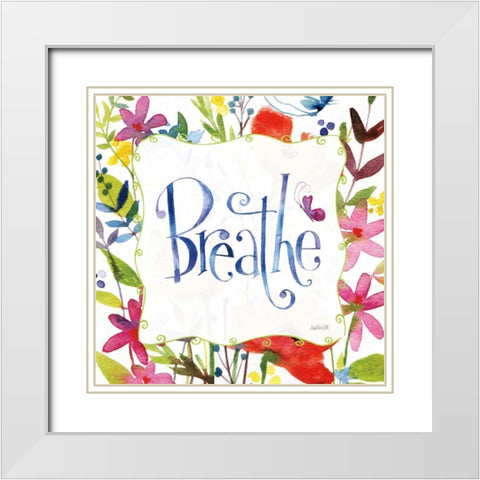 Breathe White Modern Wood Framed Art Print with Double Matting by Tavoletti, Anne