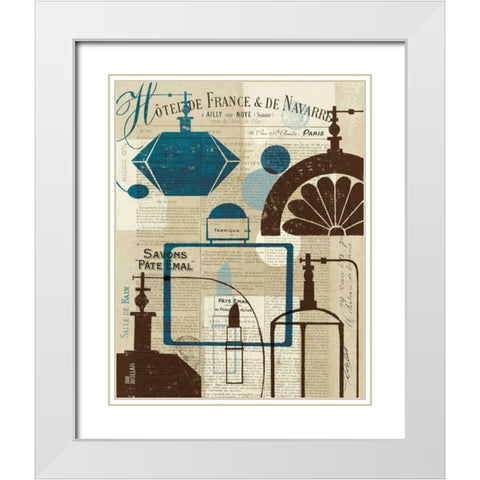 French Spa I White Modern Wood Framed Art Print with Double Matting by Mullan, Michael