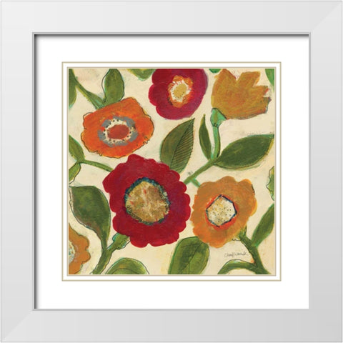 Park II v.2 White Modern Wood Framed Art Print with Double Matting by Warrick, Cheryl