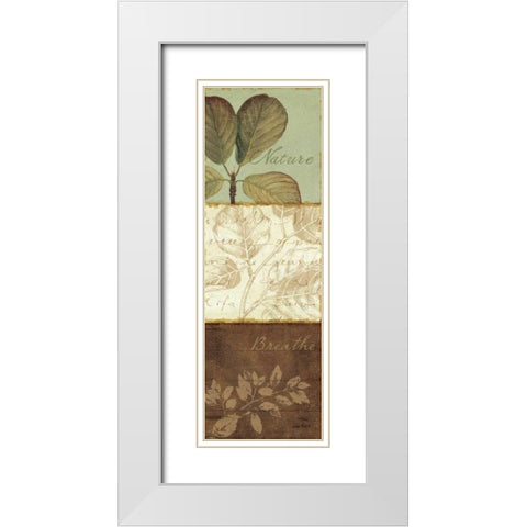 Forest Walk Panel I White Modern Wood Framed Art Print with Double Matting by Audit, Lisa