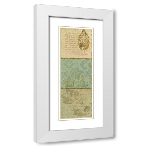 Forest Walk Panel II White Modern Wood Framed Art Print with Double Matting by Audit, Lisa