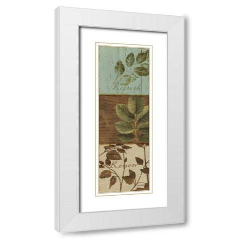Forest Walk Panel III White Modern Wood Framed Art Print with Double Matting by Audit, Lisa
