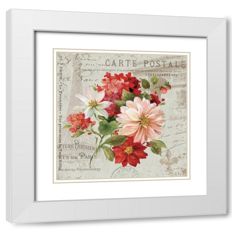 PS Je Taime Light II White Modern Wood Framed Art Print with Double Matting by Audit, Lisa