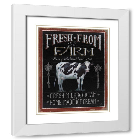 Farmers Market II White Modern Wood Framed Art Print with Double Matting by Brissonnet, Daphne