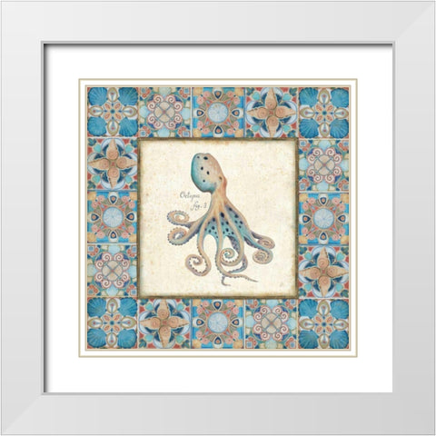 Oceanography Framed I v.2 White Modern Wood Framed Art Print with Double Matting by Brissonnet, Daphne