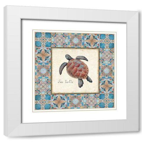 Oceanography Framed II v.2 White Modern Wood Framed Art Print with Double Matting by Brissonnet, Daphne